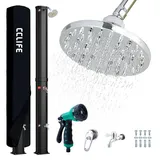 CCLIFE Solardusche Gartendusche 60L mit Handbrause