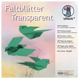 URSUS Faltblätter Faltblätter Transparentpapier, 14 x 14 cm, dunkelgrün, 100 Blatt