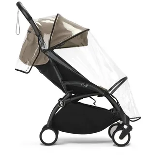 Stokke Kinderwagen-Regenschutzhülle Stokke YOYO 6 + Regenschutz, Wasserdichtes Design mit PVC-freiem Stoff weiß