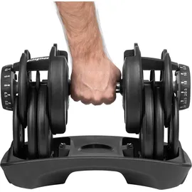 REBEL ACTIVE Hantel Verstellbare Hantel 24 kg schwarz