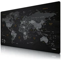 Titanwolf Gaming Mauspad, XXXL 1500 x 800 x 3 mm Schreibtischunterlage Extralarge / Waschbar, Weltkarte