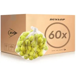 Dunlop Tennisbälle Training (drucklos) gelb Polybag 60er