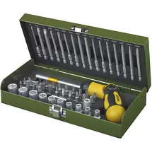 PROXXON Schraubersatz, 54-tlg. mit knickbarem Ratschen-Schraubendreher