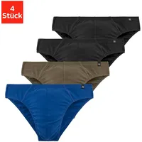 LE JOGGER Slip (Packung, 4 St.), schmar Bund mit