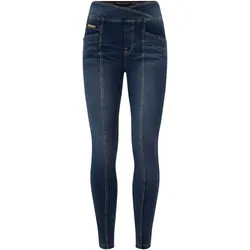 Leggings FREDDY "NOW SKINNY YOGA", Damen, Gr. S, N-Gr, blau (dunkelblau), Web, Obermaterial: 84% Baumwolle, 16% Elasthan, skinny fit, Hosen, mit Lifting & Shaping Effekt