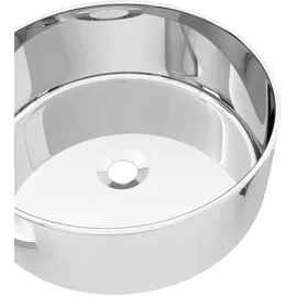 vidaXL Waschbecken 40 x 15 cm Keramik Silbern