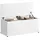 Homcom Sitzbank Aufbewahrungsbox Weiß 100 x 40 x 40 cm