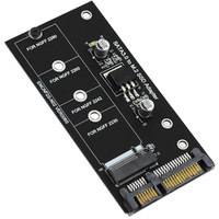 MOALIOI M.2 SATA Adapter M2 SATA Adapter M.2 SATA Adapter M.2 NGFF Konverter 2,5 SATA3 Card B Key für 2230-2280 M2 SSD