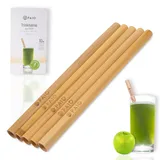PAIO® Trinkhalme aus Schilf für alle Getränke I Alternative Strohhalme ohne Plastik I Wiederverwendbar - Nachhaltig - Umweltfreundlich (Smoothie: Ø 10mm / Länge 18cm)
