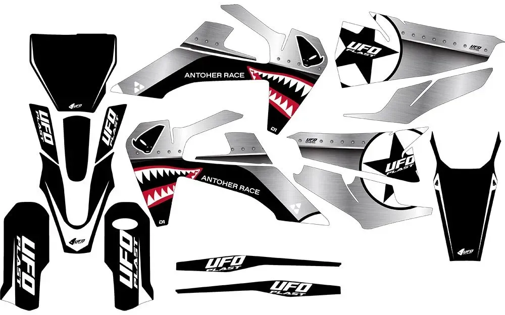 Ufo General Husqvarna Aufkleber - Black - One Size