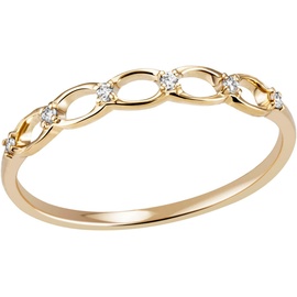 Firetti Fingerring »Schmuck Geschenk Gold 585 Goldring Damenring«, 22299003-60 gelbgoldfarben 0,05 ct SI = kleine Einschlüsse,