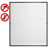 Estexo Fliegengitter mit Aluminiumrahmen 120 x 140 cm Anthrazit