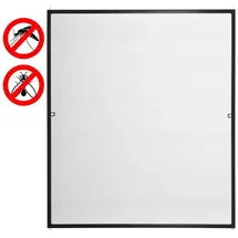 Estexo Fliegengitter mit Aluminiumrahmen 120 x 140 cm Anthrazit