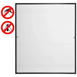 Estexo Fliegengitter mit Aluminiumrahmen 120 x 140 cm Anthrazit