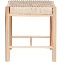 VCM Hocker Abano Naturbelassen 42 x 47 x 42 cm Braun