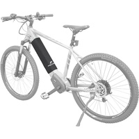 Fischer 50394 Schutzhülle für integrierten E-Bike Akku, Neopren, schwarz, Schutz vor Nässe, Staub und Schmutz, universelle Anbringung
