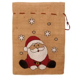 Riffelmacher & Weinberger Riffelmacher Nikolaus Jutesack 25 x 35 cm "Süßer Santa" 19530 | Natur Rot - Beige