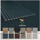 Hexim Wanddekoobjekt AP04 (Akustikpaneele 278x60cm - flexible Lamellenwand Holz MDF Wandpaneele Lamellenverkleidung Wandverkleidung Innendekoration schalldämmend (1 Paneel / 1,67 m2 Ocean - AP04) blau
