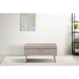 OTTO home Truhenbank AMIRA Beige 81 x 36 x 43 cm