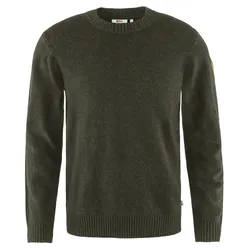 Fjällräven Herren-Rundhals-Pullover Övik, dark olive, XL