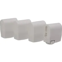 Sieger Fußkappen-Set 4er Weiß 25 mm x 45 mm