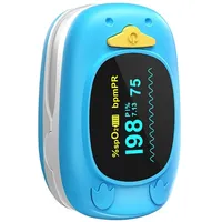 HealthTree Tragbarer Fingerspitzen-Blutsauerstoffsättigungsmonitor, pädiatrisches Pulsoximeter mit OLED-Bildschirm, 2 AAA-Batterien im Lieferumfang enthalten, geeignet für Babys und Kinder