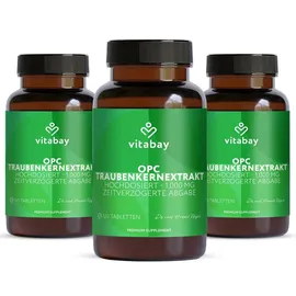 Vitabay OPC Traubenkernextrakt hochdosiert Kapseln 360 St.