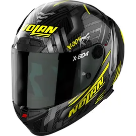 Nolan X-804 RS Ultra Carbon Spectre, Helm, schwarz-grau-gelb, Größe L