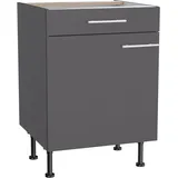 OPTIFIT Unterschrank Ingvar420 60 x 58,4 x 87 cm Anthrazit
