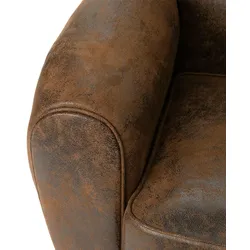 Braunes Clubsofa - Anderer Amadeus-Stoff 137x82 cm