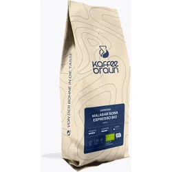 Kaffee Braun Espresso Malabar Sona Bio 250g