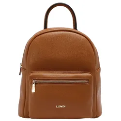 L.CREDI Budapest City Rucksack 28 cm Rucksäcke   Braun Damen 
