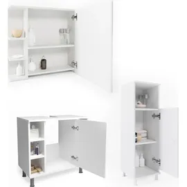 Vicco Fynn 100 cm weiß mit Beleuchtung