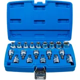 BGS Bit-Einsatz-/Steckschlüssel-Einsatz-Satz 19-tlg. 12,5 mm (1/2") E-Profil / T-Profil