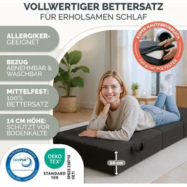 Blumtal Klappmatratze 75 x 195 cm H2 Polyester