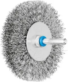 PFERD TOOLS Rundbürste ungezopft RBU Ø80x15 mm Schaft-Ø6 mm Edelstahl-Draht-Ø0,30