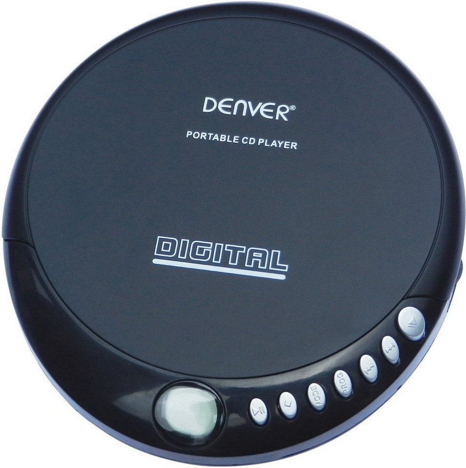 Denver DM-24 Portabler CD-Player inkl. Kopfhörer CD-Player schwarz