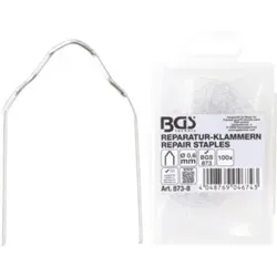 BGS Reparatur-Klammern V-Form Ø 0,6 mm 100-tlg.