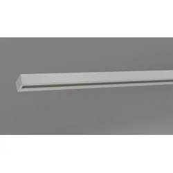 Schienensystem INDEKO "Objektschiene", weiß, L:240cm, Aluminium, Kunststoff, Gardinenstangen, Innenlauf Gardinenschiene, Komplett-Set inkl. Gleitern&Montagematerial