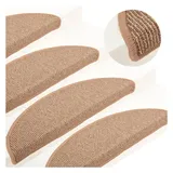 vidaXL Stufenmatte 56 x 17 cm Hellbraun