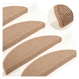vidaXL Stufenmatte 56 x 17 cm Hellbraun
