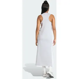 adidas Shirtkleid Grau/Weiß L