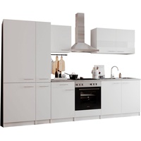Respekta Küchenzeile »Malia«, Breite 300 cm, mit Soft-Close, weiß