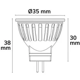 Fiai IsoLED MR11 12V 3,5W GU4 2200-3000K Dimm-to-warm 240 lm