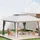 Wiltec Faltpavillon 4 x 4 m inkl. Moskitonetz Hellgrau
