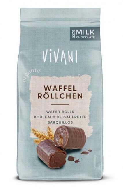 Vivani Waffel Röllchen Vollmilch bio