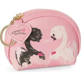 NICI Mäppchen Love Schwan mit Schlüsselring, Green