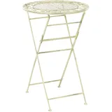 Beliani Bartisch rund 60 cm klappbar Grün