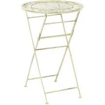 Beliani Bartisch rund 60 cm klappbar Grün
