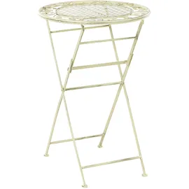 Beliani Bartisch rund 60 cm klappbar Grün